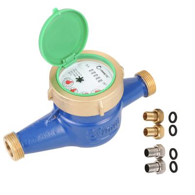 China /Brass Nylon Water Flow Mechanical Jet Water Meter Plastic/Cast Iron/Stainless Steel 15mm 20mm Multi Meter Porcelain With Good Quality Pulse Output Optional for sale