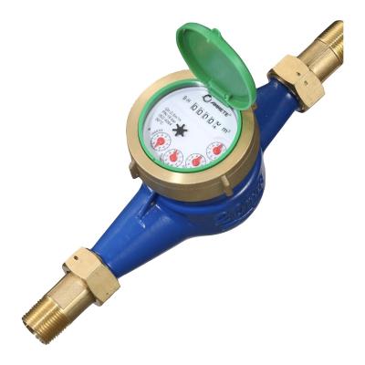 China Brass body /Nylon body multi-jet plastic cast iron adjustable type smart flow meter DN25 water meter mechanism with free water meter parts for sale