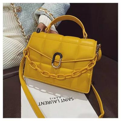 China 2022 new fashion fashion chain women's handbags messenger bags simple and soft single shoulder bag female lady cross - body purse for sale