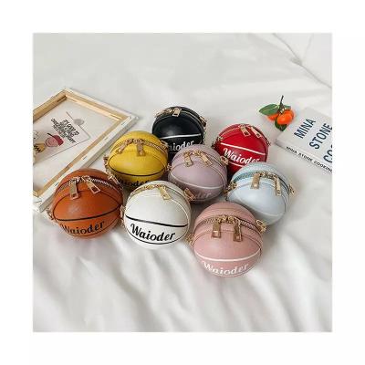 China 2021 fashion mini basketball purse hot sale wholesale basketball purse and handbags children handbags small ladies handbags should for sale