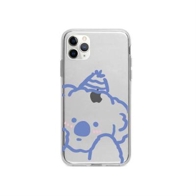 China Anti-fall Cartoon Cute Bear Transparent Mobile Phone Cases For iPhone 11 for sale