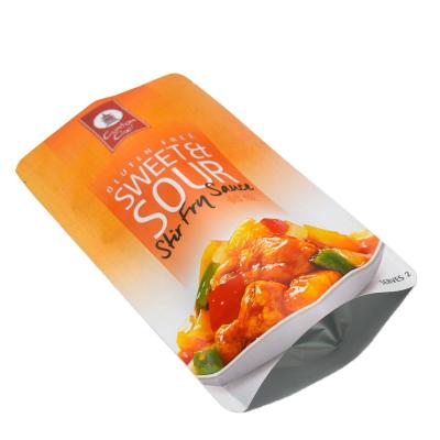 China High Quality Comic Pouch Moisture Proof Bag Poly Foil Mylar Meat Frozen Sea Food Packaging With Zipper Lock for sale