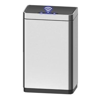 China 16 L Customized Stainless Steel Waste Bin Sensor Sustainable Indoor Commercial Smart Trash Can for sale