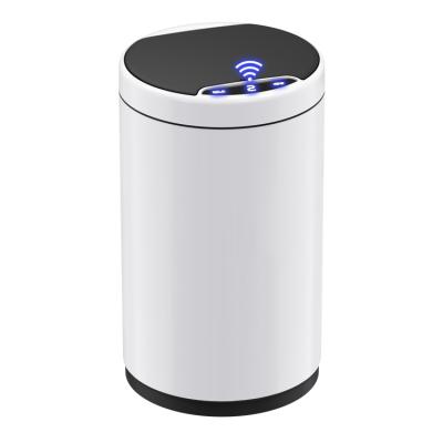 China Sustainable 9L Office Around Stainless Steel Infrared Automatic Dust Bin Sensor Smart Trash Can for sale