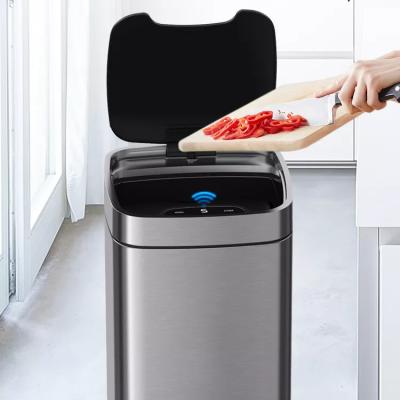 China Sustainable Kitchen Waste Bin Electric Smart Automatic Smart Trash Bin for sale