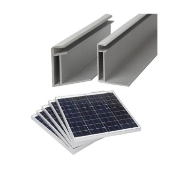 China Solar Panel Components Aluminum Frame Profile Aluminum Brackets Profile For Solar Panel for sale