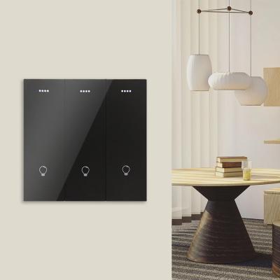 China PV+ABS+GLASS light AC 2way no touch maxcio alexa neutral electric wifi Wi-Fi smart switch for sale