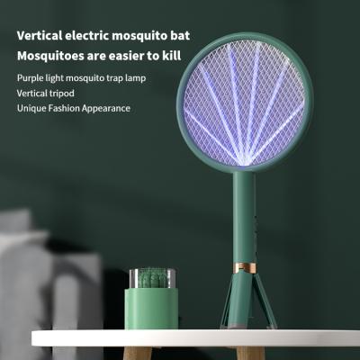 China Viable Killer Rechargeable Mosquito Trap Mosquito Racket Mosquito Fly Swatter Electric Plastic Rechargeable Fly Swatter for sale