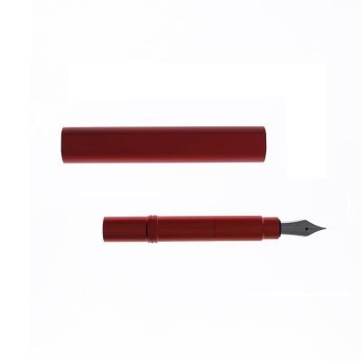 China Fluent Writing Best Price Aluminum Alloy Teacher Art Gift Set Fountain Pen With Promotional Custom Logo for sale