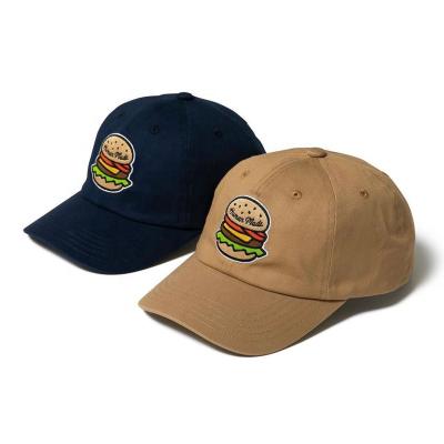 China New High Quality HUMANMADE JOINT Sports Hamburger Hats Unstructured Embroidery Baseball Caps for sale