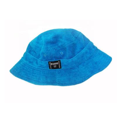 China Custom Character Terry Towel Bucket Hats With Embroidered Logo for sale