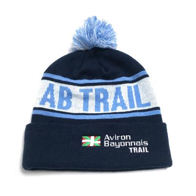 China JOINT Winter Season AB Warm Trail Beanie Hat With Custom Designs for sale