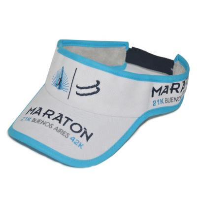 China Triathlon Professional Sports Triathlon Dri-Fit Sun Visor Striped Hat Light Weight Running Sun Visor for sale