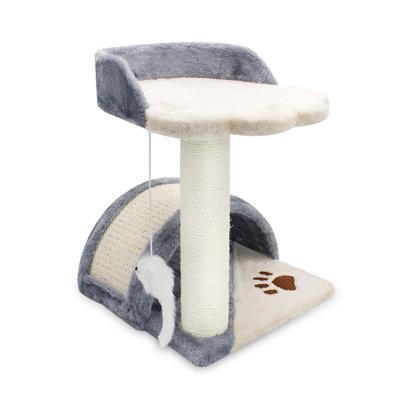 China Cat Jumping Climbing From Platform Small Cat Tree Cat Nest Viable Scratching Board for sale