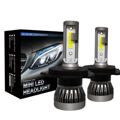 China Auto Headlight 50W 8000LM 6000K H11 H1 H7 9005 9006 Aviation Profile M1 H4 Aluminum Beam 6063 Hi-Lo 9012 COB Car Led Headlight Bulb for sale