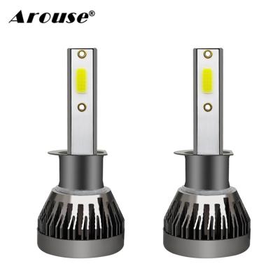 China Aviation 6063 Aluminum Profile WAKE UP High Power 50W 8000LM Led Light H1 H3 H4 H7 H11 9005 Car Led Headlight 9006 M1 Bulb for sale