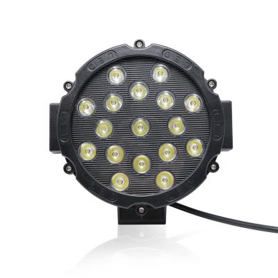 China Super Bright PC 51W 5000LM 7 Inch Round Led Driving Light For Lada 4x4 Truck Offroad Tractor For ATV SUV Car Led Work Light for sale