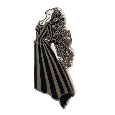 China All Over The World Wholesale Custom Cheap Dancing Brooch Beauty Metal Hat Cartoon Hard Enamel Lapel Pins for sale