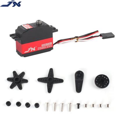 China Vehicles & Remote Control Toys JX PDI 6221MG 20KG Large Torque 90 /180 /360 Degree Digital 4.8V-6V Servo For 1/10 1/8 RC Car Boat Accessories Helicopter Spare Part for sale