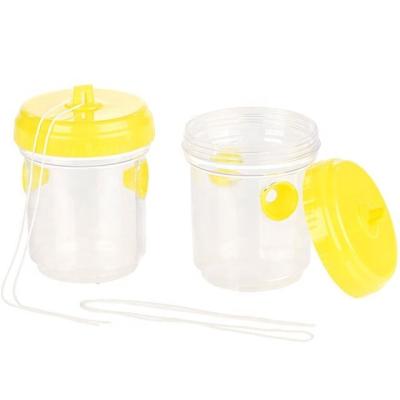 China Viable yellow clear plastic fly and wasp trap without solar panel for sale