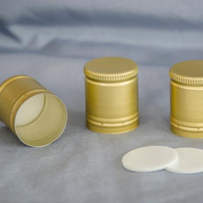 China Non Spill 3035 Factory Wholesale Custom Wine Cap Wine Aluminum Caps for sale