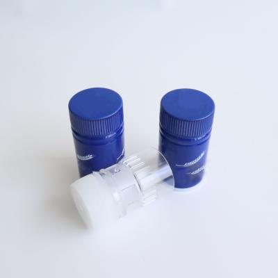 China Reverse Non 3058 Customized Logo Printing Cap Aluminum Plastic Grape Wine Caps Closures for sale