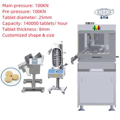 China Máquina efervescente de alta velocidad de la prensa de la tableta con los útiles y la torrecilla superficiales lisos en venta