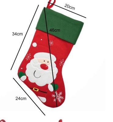 China Wholesale Personalized Christmas Glitter Christmas Magic Stocking ZJX098669904 Sublimation Decorative Blank Bag Gift Bag for sale