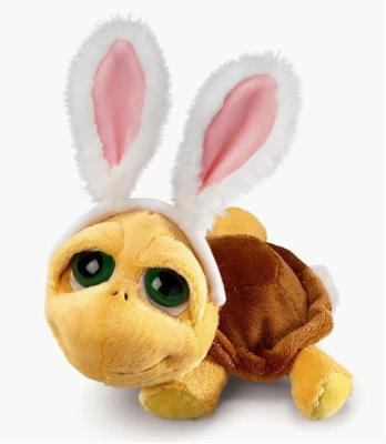 China Valentine Teddy Bears 36908 Shelly Easter Turtle Soft Plush Toy Wearing Bunny Ears Set for sale