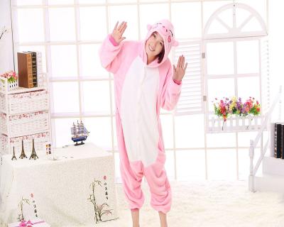 China Promotional Customized Polyester M/L Plush Pig Cartoon Pink Overalls/One Piece Clothes/Teddies/Jumpsuit for sale