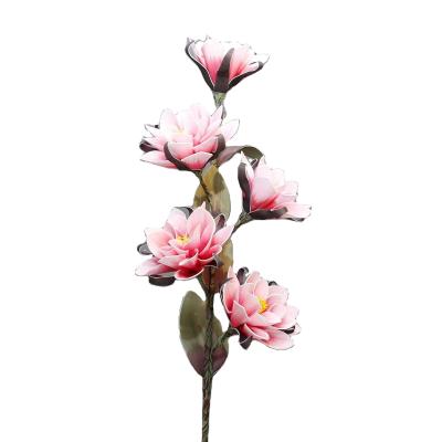 China Wholesale 2022 New HC1854 High End Decoration / Gifts 5 Immortalized Large Magnolias For Wedding Home Decoration for sale