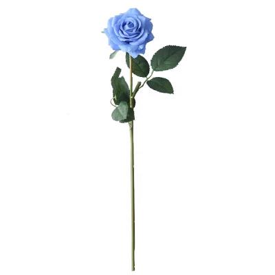 China HC1869 Artificial Rose Decorative Flower Wholesale Artificial Flower Moisturizing Simple Hand Feeling Rose Decoration Artificial Rose Wedding Gift for sale