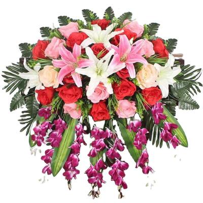 China HC2174 Flower arrangement simulation flower wholesale reception podium living room conference room desk decoration flower for sale