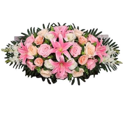 China HC2177 Simulation Flower Arrangement Wholesale Simulation Flower Podium Living Room Conference Room Office Decoration Wholesale Dining Table Decoration Flowers for sale