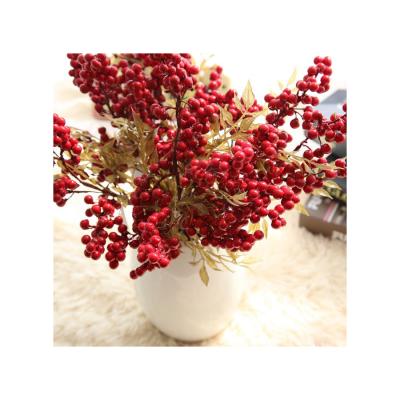 China Simulation Flower Amazon Cherry Hot Party Berry Artificial Flower Fruit Christmas Decoration/Decoration Christmas Gifts HC15966 for sale