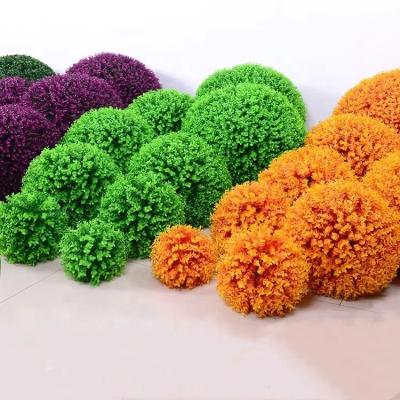 China Decoration / Gifts HC1806 Simulated Grass Ball Home Furniture Ceiling Decoration Eucalyptus and Milan for sale