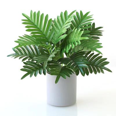 China HC1878 Wholesale Decoration Felt Artificial Green Plant Glue Simulated 9 Turtle Potted Back Leaf Plant Decoration for sale