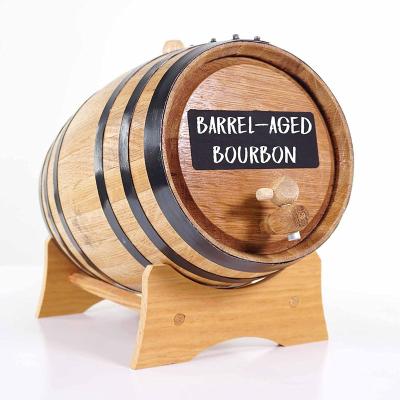 China Beer Whiskey Cask Wooden Wine Barrel 5L Wooden Home Aging Barrels/Mini Oak Barrel Bar Cask For Beer for sale