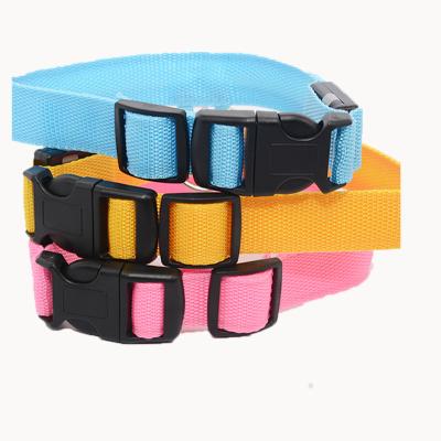 China Liaona USB Rechargeable LED Dog Collar Nylon LED Stocked Multicolor Charging Luminous Dog Collar for sale