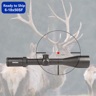 China Aircraft-grade Aluminum Edge 6-18x50SF (25.4mm) SFP Fully Coated Scope Air Chasing Scope Bdc Adjustable for sale