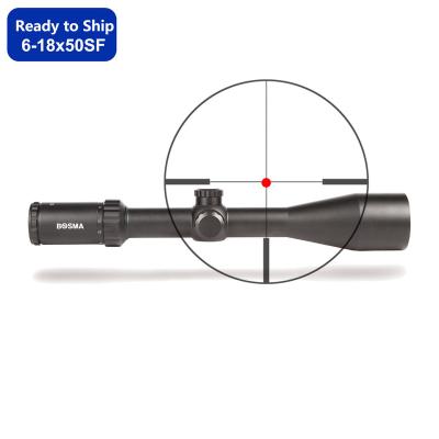 China Aircraft-grade RTS Aluminum Edge 6-18x50SF (25.4mm) SFP Fully Coated Scope Air Chasing Scope Bdc Adjustable for sale