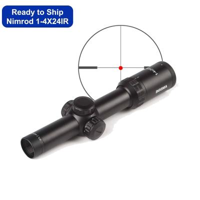 China Aircraft-Grade RTS Aluminum Nimrod 1-4X24IR INFRAR Optics For Hunting Optics Scope Long Range Aiming Dot Wire Tactical Reticle for sale