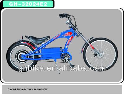 China 36v 250w Electric Chopper Steel Electric Bike for sale