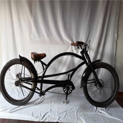 China Extended Flat Tire Men's Fat Frame Extend Chopper Bicycle 26 Beach Cruiser Bike for sale