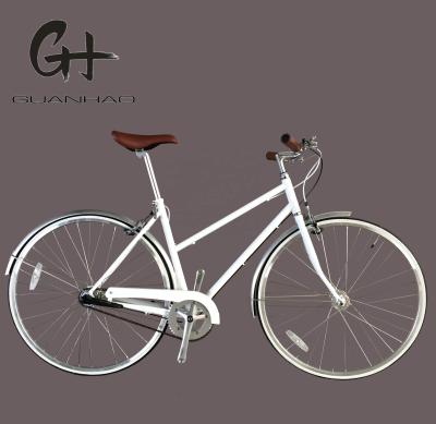 China CR-MO Steel 700C CE Lady Women Girl Speed ​​OEM/ODM 3 Speed ​​Indoor City Bike for sale