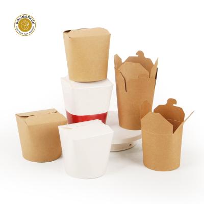 China Wholesale 16oz 26oz 32oz Eco-friendly Biodegradable Noodle Box Biodegradable Food Noodle Packaging Box for sale