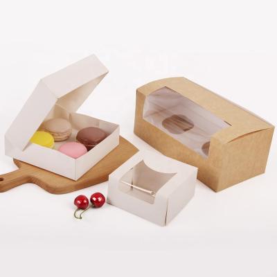 China New Design Custom Disposable Cake Box With Clear Window for sale