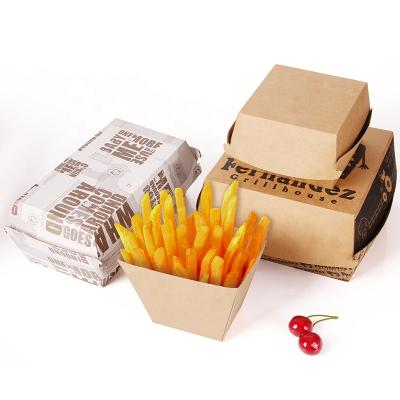 China Large Disposable Cardboard Paper Wrapping Paper Hamburger And Confetti Boxes Customized Biodegradable for sale