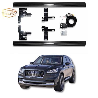 China Automotive Parts GRANDTEC No Abnormal Sound Automatic Car Retractable Auto Power Running Boards Electric Side Step For Lincoln Aviator 2019+ for sale