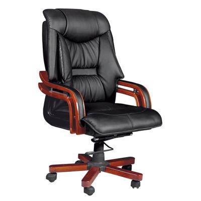 China (Height) Adjustable Swivel Ergonomic Office Chairs Manufacturer Boss Office Commercial Leather Chair for sale